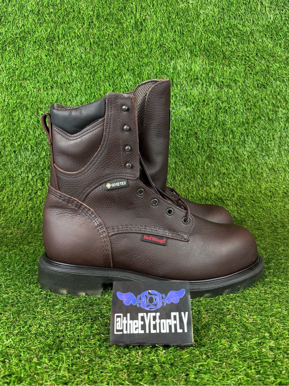 Red Wing 2414 GORE-TEX Waterproof Supersole Steel Toe Boots Made In USA (WIDE)